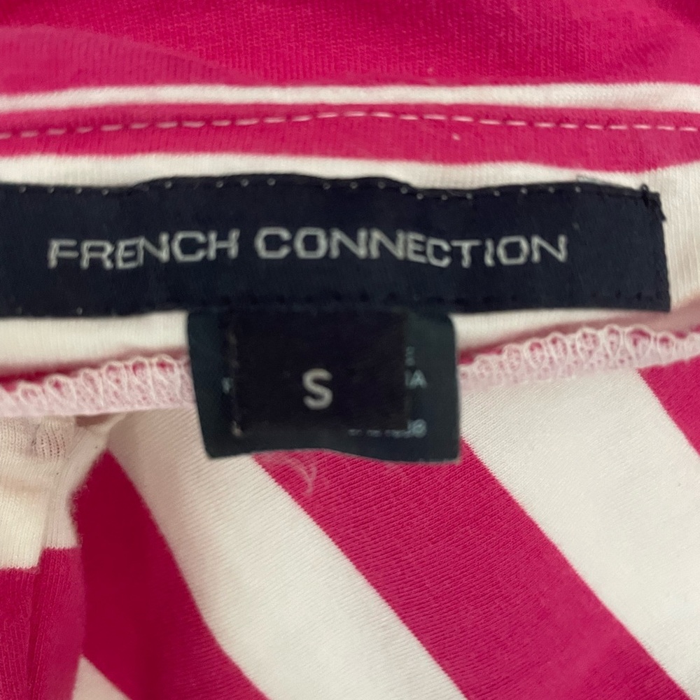 French Connection pink & white striped boatneck top - Picture 5 of 5